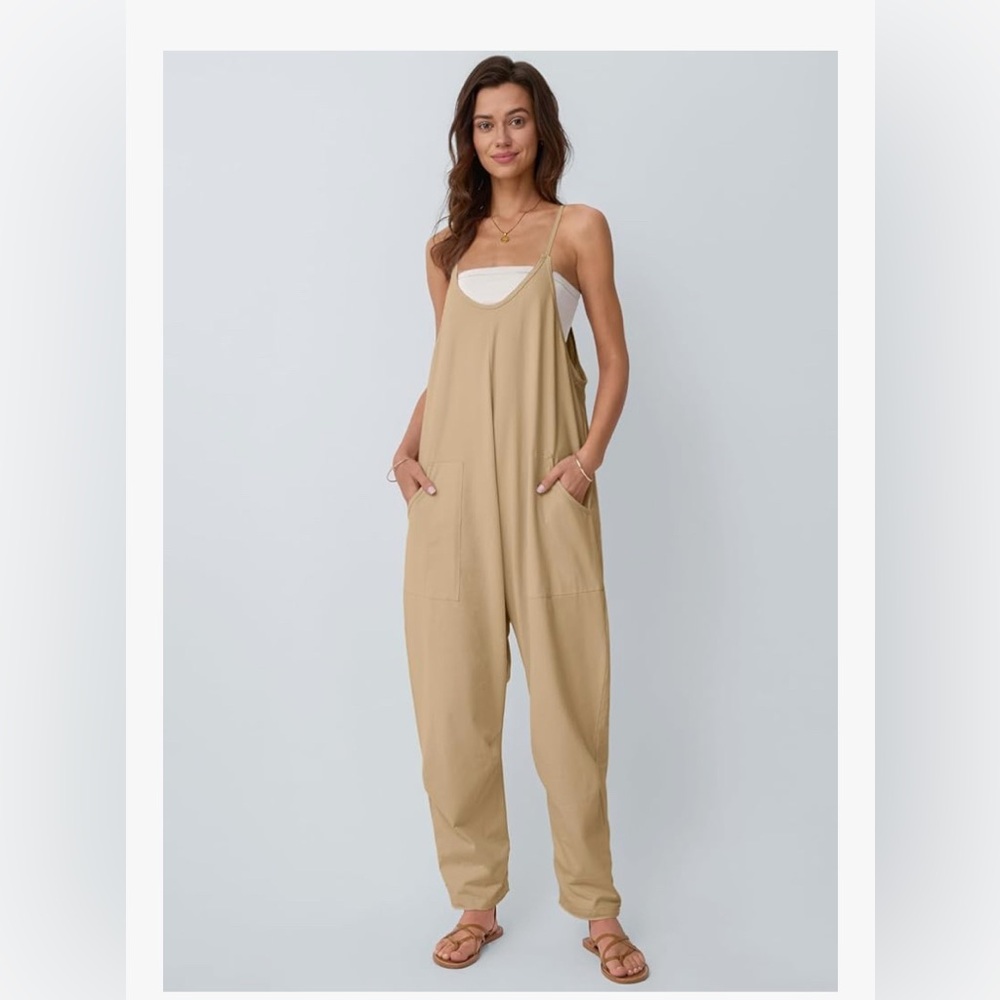 Women's Tan Jumpsuit